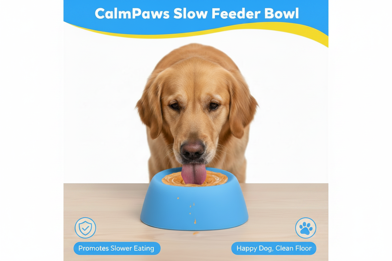CalmPaws Slow Feeder Bowl