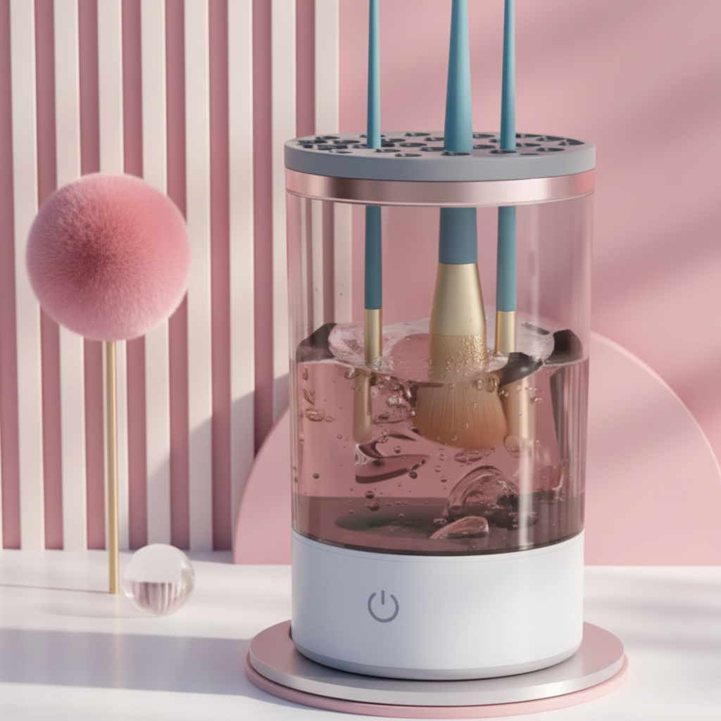 AuraBeauty Automatic Makeup Brush Cleaner