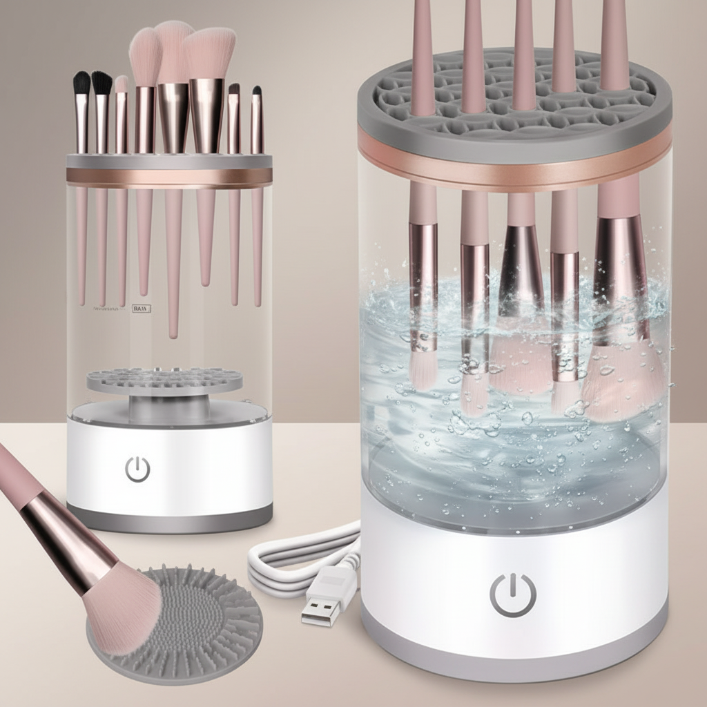 AuraBeauty Automatic Makeup Brush Cleaner