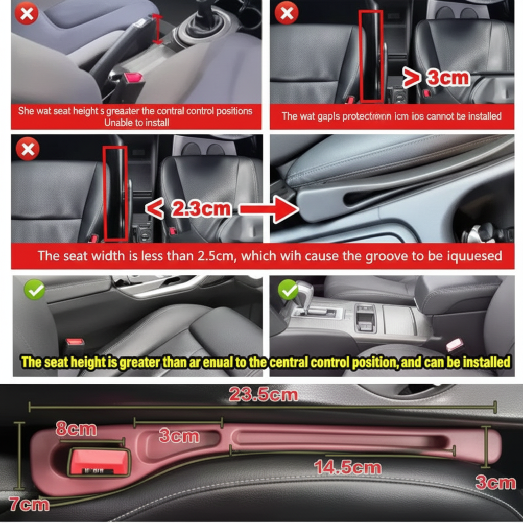 ApexAuto Car Seat Gap Filler